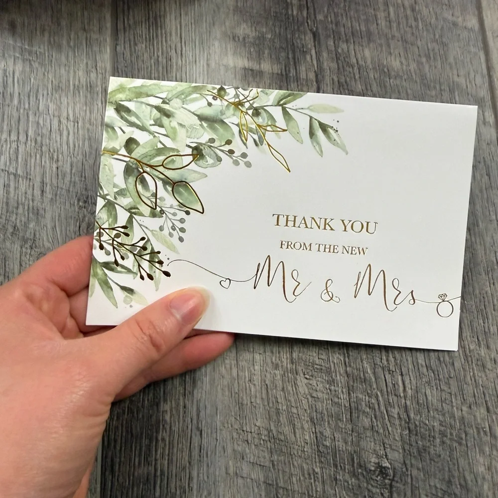 Greenery Thank You Wedding‎ Cards